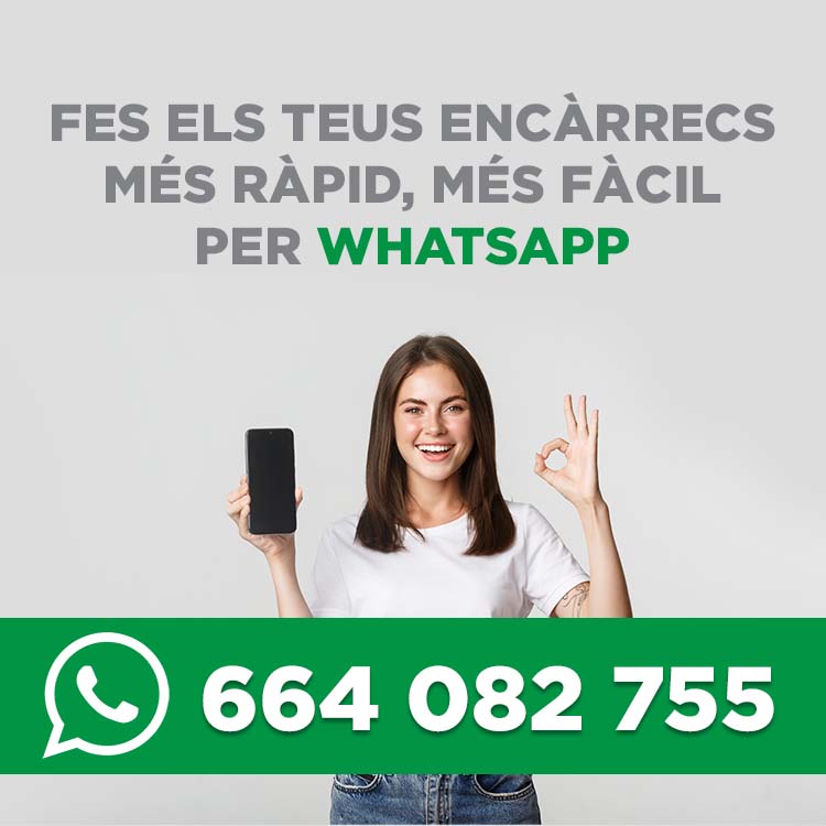 Fes els teus encàrrec més ràpid, més fàcil per WhatsApp al 664082755